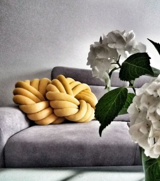 Тканая подушка KNOT PILLOW узел цвета