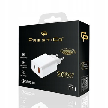 PrestiCo ładowarka USB-C USB PD QC 3.0 20W