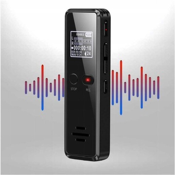 МИНИ-ЦИФРОВОЙ ДИКТОФОН 64 ГБ+ НАУШНИКИ