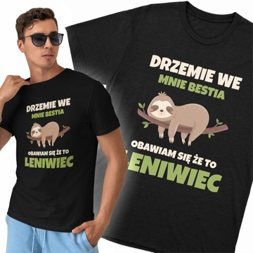 Koszulka męska DRZEMIE WE MNIE BESTIA ... roz. M