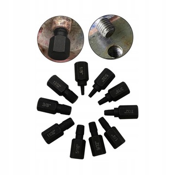 10x экстрактор винтов. Инструмент для удаления сломанных винтов в разобранном виде.