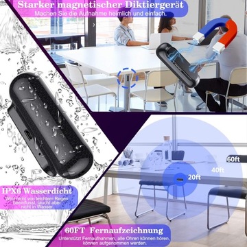 Мини-диктофон 32 Гб аудиозаписывающее устройство с дефектом