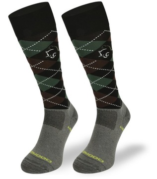 Klasyczne podkolanówki jeździeckie w romby na lato