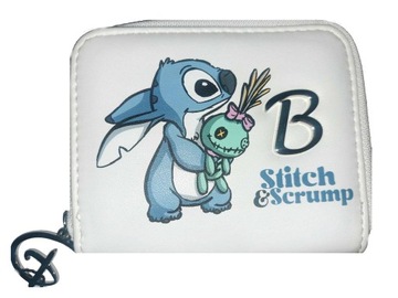 Disney Portmonetka STITCH Scrump z literą B Twojego imienia