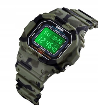 Zegarek SKMEI cyfrowy KOLORY alarm MORO zcv4
