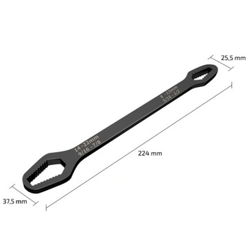 UNIWERSALNY PŁASKI KLUCZ OCZKOWY TORX TRZYFUNKCYJNY METRYCZNY CALOWY 8-22