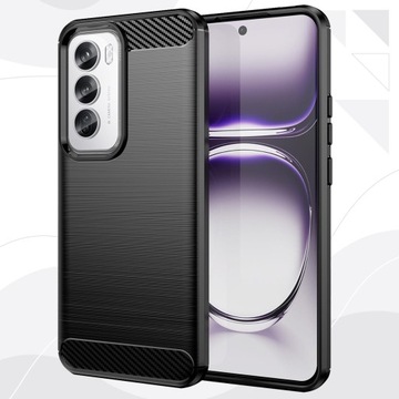 Чехол для Oppo Reno 12 5G | УГЛЕРОДА | БРОНЯ | ПРОЧНЫЙ | ГИБКИЙ
