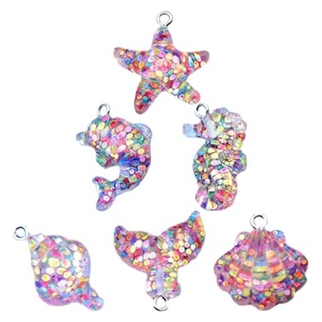 Naszyjniki Choker Motyw oceanu Charms Compact Ocean