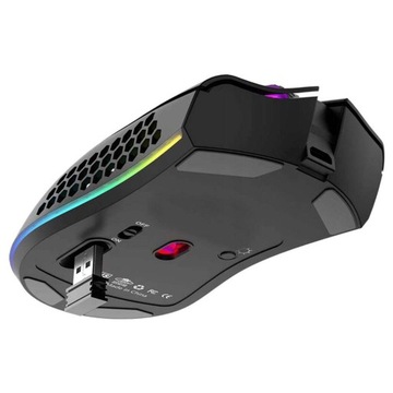 Mysz bezprzewodowa Defender WARLOCK GM-709L optyczna 2400dpi czarna RGB AKU