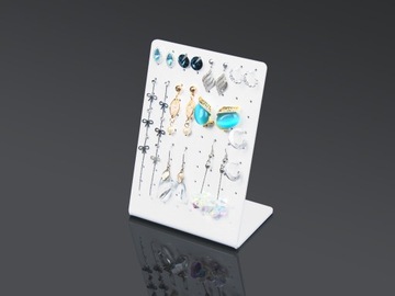 STOJAK EKSPOZYTOR PODSTAWKA na KOLCZYKI 88 szt PLEXI PLEKSI