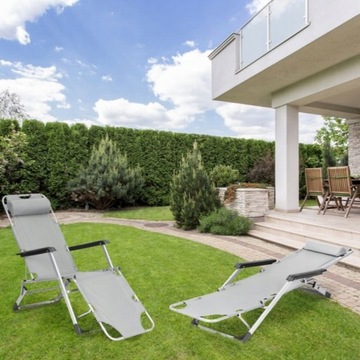 2x САДОВЫЙ СТУЛ, ТУРИСТИЧЕСКИЙ ПЛЯЖ, СКЛАДНОЙ МАТРАС, СЕРАЯ ПОДУШКА