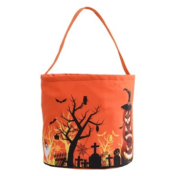 TOREBKA HALLOWEEN NA LED CUKIERKI WOREK TORBA DUŻE
