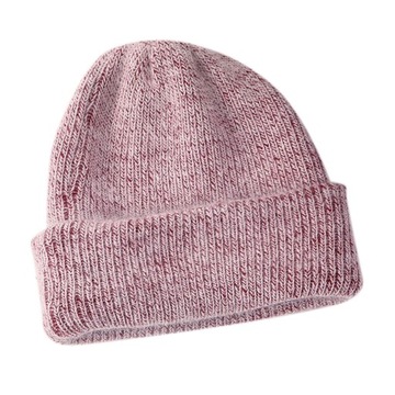 Czapki zimowe Knitting Beanie Cashmere Beanie Pink