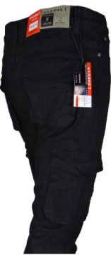 Брюки-карго ЧЕРНЫЕ размер 39 L30 WORK-Y Короткие Эластичные Различные размеры