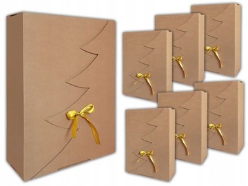 50 SZT - 1 SZT 10,73 ZŁ NETTO PUDEŁKO PREZENTOWE 35x25x10 CM CHOINKA 1512