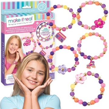 Make It Real Color Reveal DIY Bracelets kreatywny zestaw do robienia branso