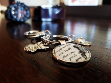 Брелок с фотографией мотоцикла Подарок папе