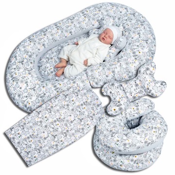 Poduszka ciążowa do spania 4w1 + antywstrząsowa Dreamland ZESTAW