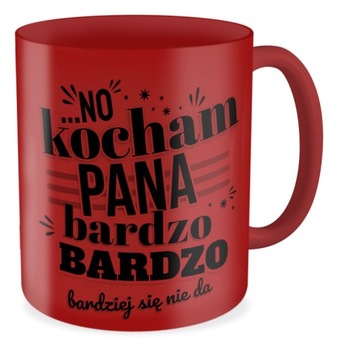 Kubek prezent WALENTYNKI Kocham Pana bardzo