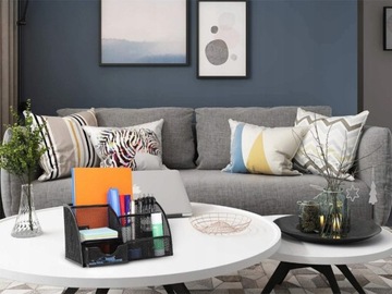 PRZYBORNIK ORGANIZER NA BIURKO 6 KOMÓR SZUFLADKA