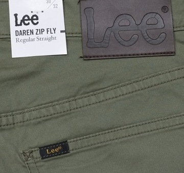 LEE DAREN lichen green spodnie straight W30 L32