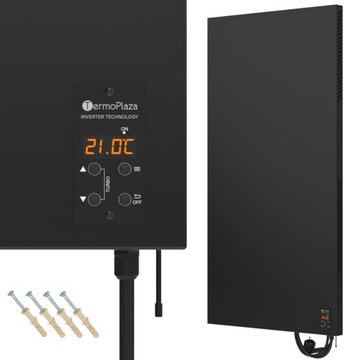 Promiennik podczerwieni czarny panel pionowy 700W industrialny inwertorowy