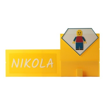 Настольный органайзер для мелков с именем Подарок на конец года HEDWIG