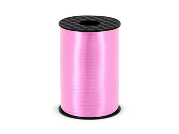 Wstążka plastikowa, jasnoróżowa, 5mm/225m