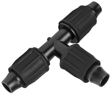 10 ВИНТОВЫХ ТРОЙНИКОВ QJ ДЛЯ КРЕПЛЕНИЯ ШЛАНГА КАПЕЛЬНАЯ ЛИНИЯ 16 мм