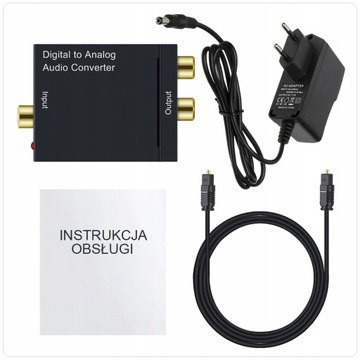 Коаксиальный коаксиальный преобразователь Toslink в 2x RCA-дюймовый оптический преобразователь