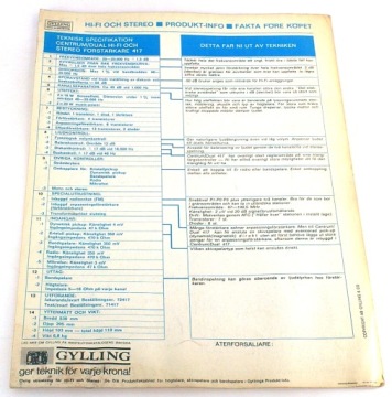 AB GYLLING CENTRE DUAL 417 HiFi PROSPECT