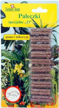 Pałeczki specjalne O na ziemiórkę nawóz guano 20sz