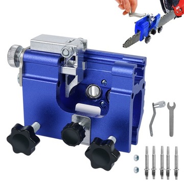 CHAINSAW SHARPENER HAND OPERATED CHAIN TEETH POWER SAW REPAIR TOOL BLUE