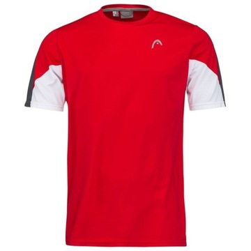 KOSZULKA CHŁOPIĘCA HEAD CLUB TECH T-SHIRT BOY 2022 RED 140