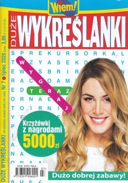 Krzyżówki Wiem! DUŻE WYKREŚLANKI 7/2020