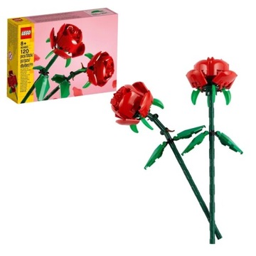 LEGO SET Heart + Roses Flowers для подарочных блоков цветов украшения 40638 +9