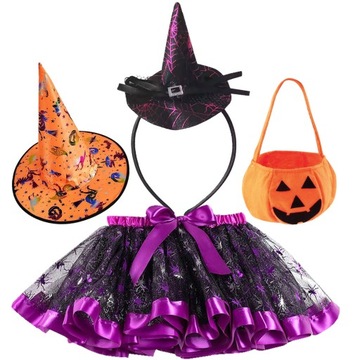 STRÓJ DYNIA PRZEBRANIE KOSTIUM HALLOWEEN + koszyk
