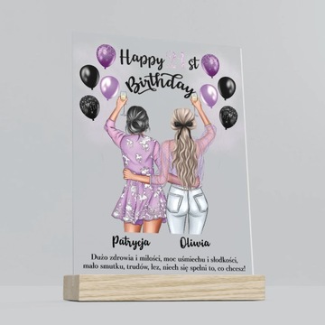 Подарок на акриловом стекле - другу.