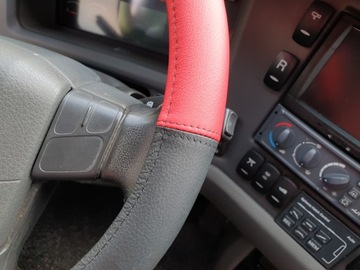 Кожаный чехол на руль НАТУРАЛЬНАЯ КОЖА MAN TGM 15.280