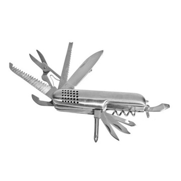 SCYZORYK 13-FUNKCYJNY Z GRAWEREM LOGO TANIO 10 SZT
