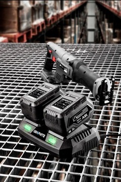 GRAPHITE ładowarka dwuportowa + 4 Ah 2Ah TORBA