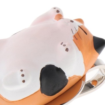 Marker do piłek golfowych Kitten Metalowa pomoc treningowa do gry w golfa Zabawny klips do kapelusza golfowego, pomarańczowy