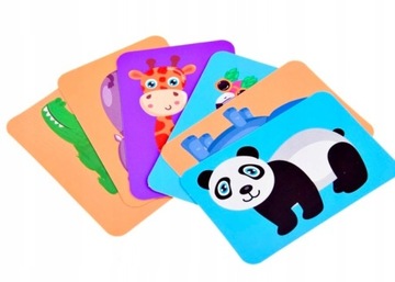 Układanka PUZZLE Magnetyczna ZWIERZĘTA ZOO