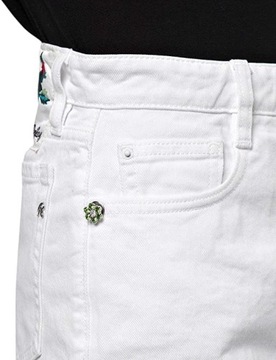 Damskie szorty Replay WA419 biały jeans