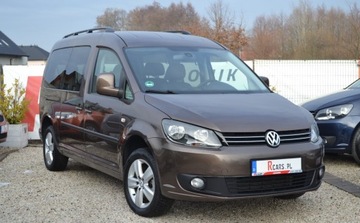 Volkswagen Caddy III Kombi Facelifting 1.6 TDI 102KM 2011 Volkswagen Caddy DSG - Long 7 miejsc - Bezwypdakowy - serwis - Oplacony