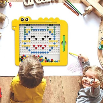 Магнитная доска для детей Монтессори MagPad Блоки динозавров + Бесплатно!