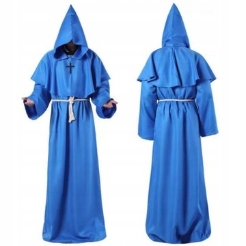 KOSTIUM KAPTUREM SZATA KAPŁANA COSPLAY HALLOWEEN