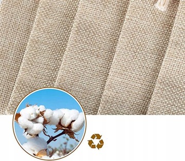 30X ЛЬНЯНАЯ СУМКА НА ШНУРЕ, МАЛЕНЬКАЯ, КОРИЧНЕВАЯ