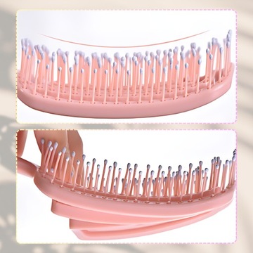 Relaksująca elastyczna szczotka do masażu i stylizacji włosów uniwersalna