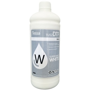 TUSZ TESSA DO DTF 1 LITR BIAŁY WHITE 1000 ml